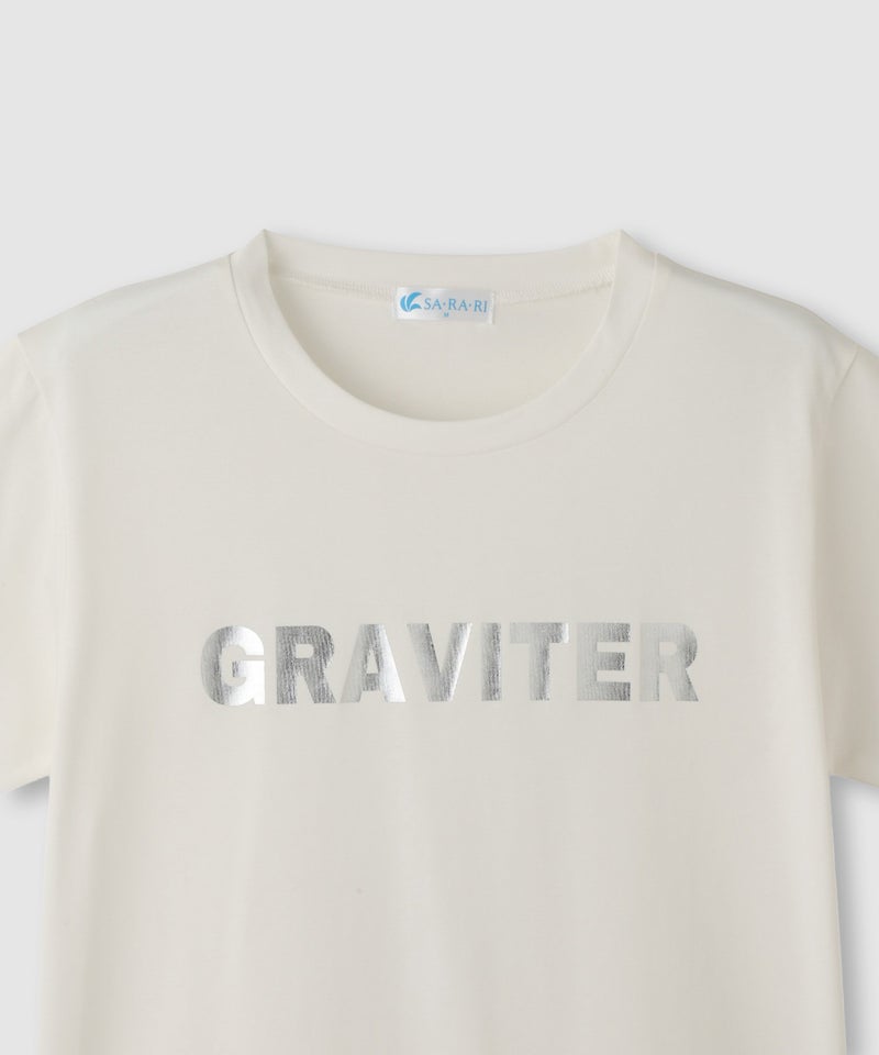 NAVY  SARARI 箔プリントTシャツ レディース メール便 対応商品商品画像-20