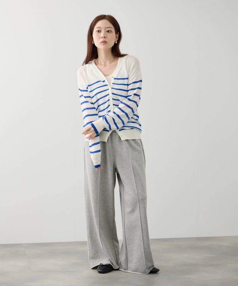 NAVY SARARI Vネックカーディガン レディース商品画像-6
