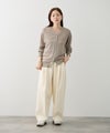 NAVY  SARARI Vネックカーディガン レディース商品サムネイル-12