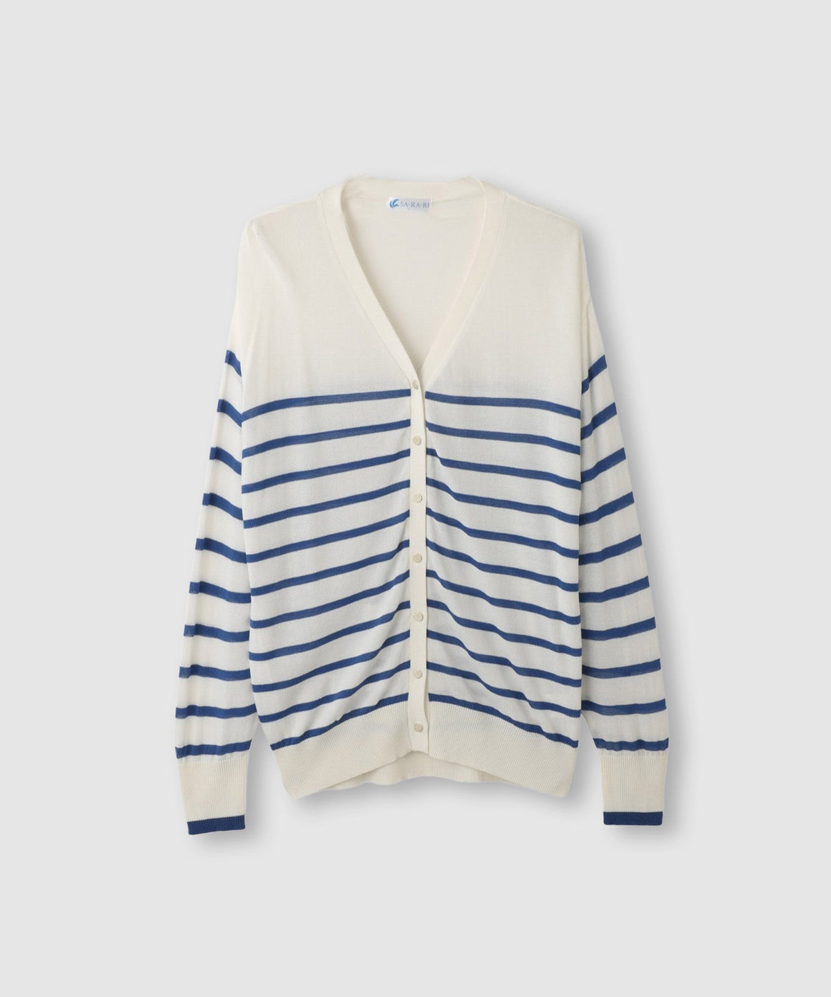 NAVY SARARI Vネックカーディガン レディース
