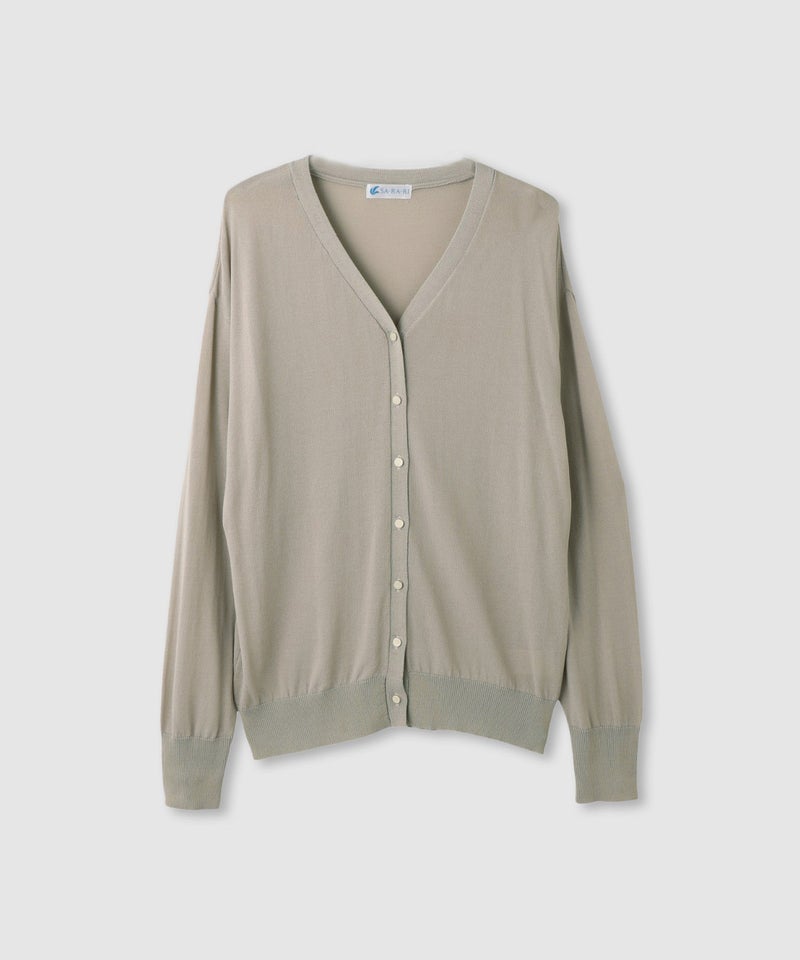 NAVY SARARI Vネックカーディガン レディース商品画像-15