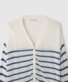 NAVY  SARARI Vネックカーディガン レディース商品サムネイル-17