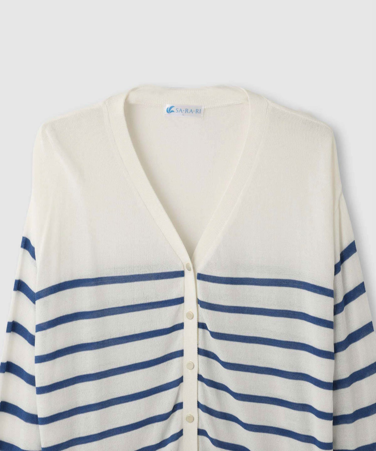 NAVY SARARI Vネックカーディガン レディース