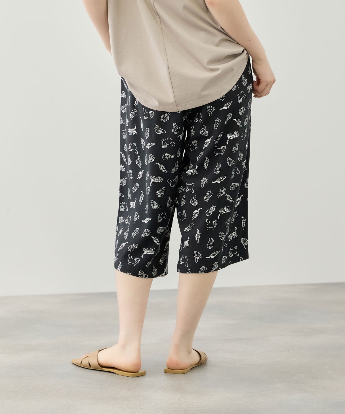 NAVY SARARI ステテコ 総柄 レディース