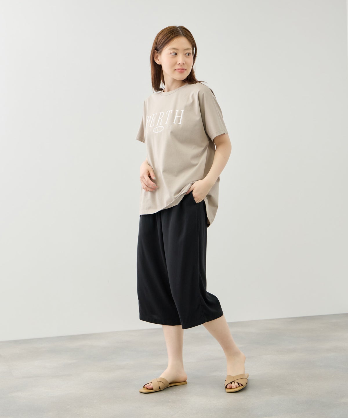 NAVY SARARI ステテコ 無地 レディース