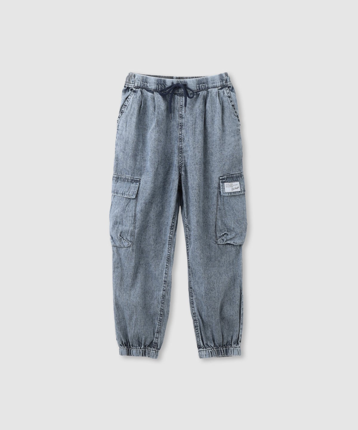 NAVY ライトオンスデニム イージーカーゴパンツ キッズ