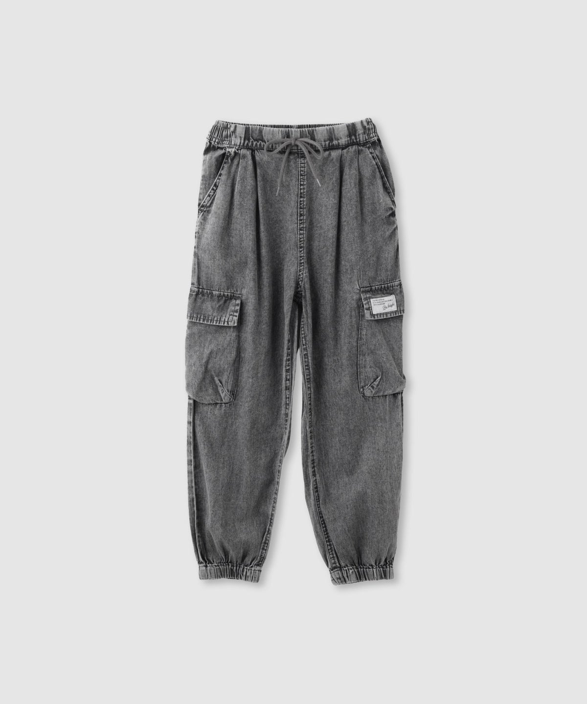 NAVY ライトオンスデニム イージーカーゴパンツ キッズ