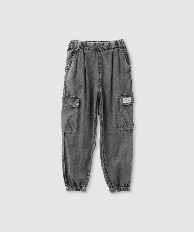 NAVY ライトオンスデニム イージーカーゴパンツ キッズ商品画像-2