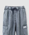 NAVY  ライトオンスデニム イージーカーゴパンツ キッズ商品サムネイル-4