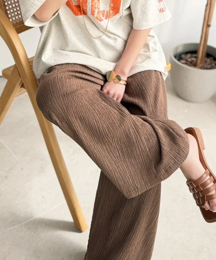 Classical Elf ウエストゴムで着やすく、夏に嬉しい肌触り。楊柳イージーカーブパンツ商品画像-22