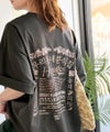 Classical Elf 《JaVaジャバコラボ》綿100%快適素材◎バック刺繍が主役の一枚♪オーバーサイズ ハングル刺繍バックプリントビッグTEE商品サムネイル-3