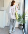 Classical Elf 《JaVaジャバコラボ》綿100%快適素材◎バック刺繍が主役の一枚♪オーバーサイズ ハングル刺繍バックプリントビッグTEE商品サムネイル-9