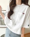Classical Elf　《JaVaジャバコラボ》男女でお揃いできちゃう！バックプリントで差がつく個性派T♪ 裾スピンドル フロッキーバックプリントビッグTシャツ商品サムネイル-2