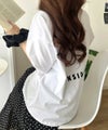 Classical Elf　《JaVaジャバコラボ》男女でお揃いできちゃう！バックプリントで差がつく個性派T♪ 裾スピンドル フロッキーバックプリントビッグTシャツ商品サムネイル-7