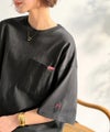 Classical Elf　《JaVaジャバコラボ》男女でお揃いできちゃう！バックプリントで差がつく個性派T♪ 裾スピンドル フロッキーバックプリントビッグTシャツ商品サムネイル-21