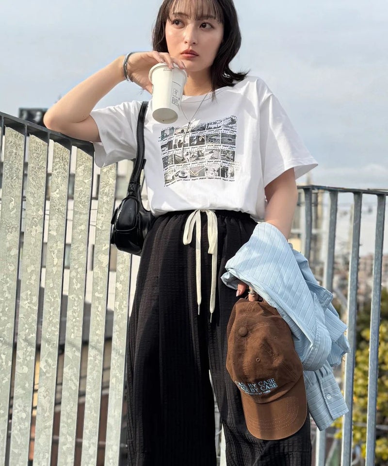 Classical Elf　【接触冷感機能付き】ただのTシャツじゃ、終わらない。フィルムネガフォトプリント×ラクガキ刺繍Tシャツ（半袖）商品画像-13