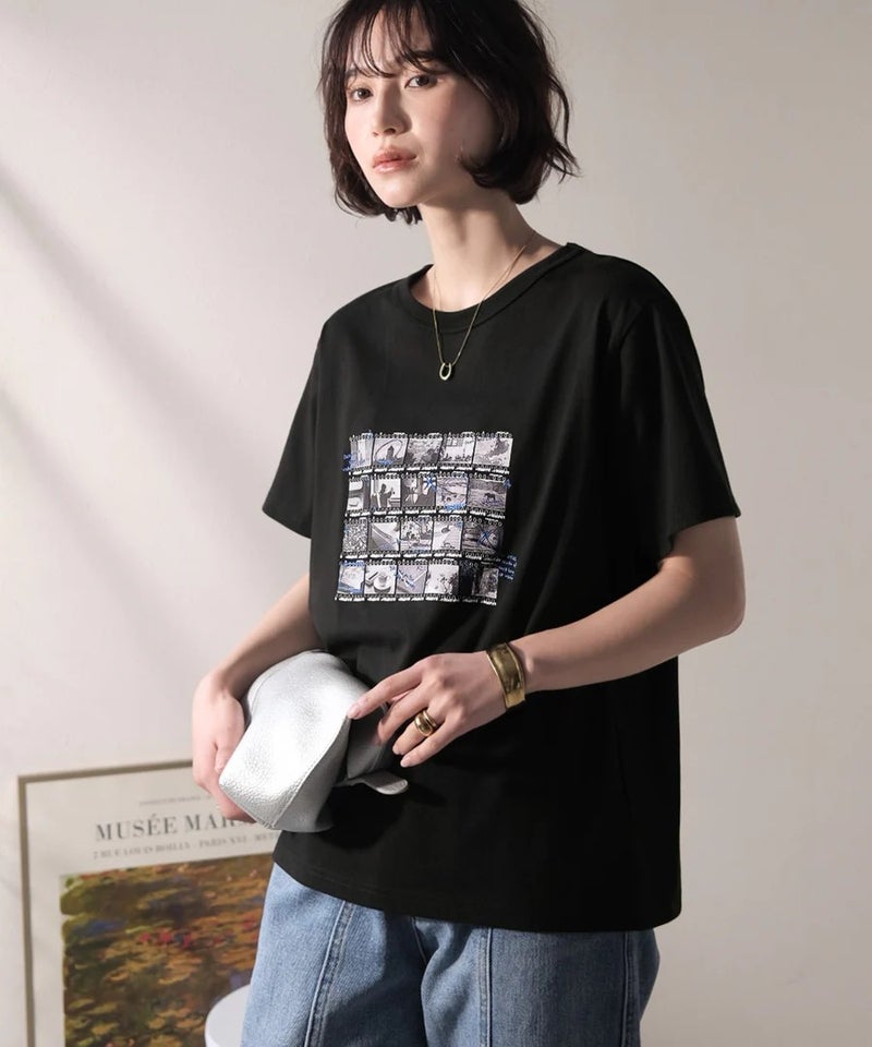 Classical Elf　【接触冷感機能付き】ただのTシャツじゃ、終わらない。フィルムネガフォトプリント×ラクガキ刺繍Tシャツ（半袖）商品画像-18
