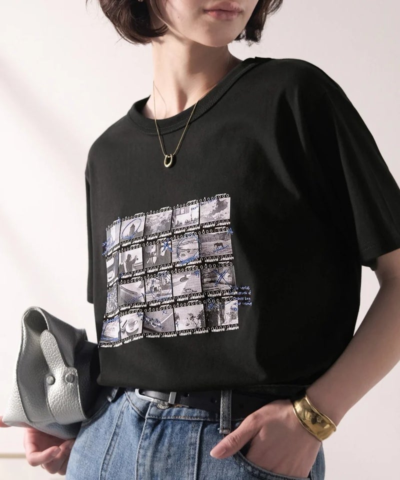 Classical Elf　【接触冷感機能付き】ただのTシャツじゃ、終わらない。フィルムネガフォトプリント×ラクガキ刺繍Tシャツ（半袖）商品画像-19