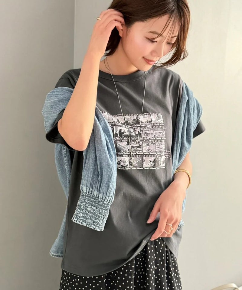 Classical Elf　【接触冷感機能付き】ただのTシャツじゃ、終わらない。フィルムネガフォトプリント×ラクガキ刺繍Tシャツ（半袖）商品画像-25