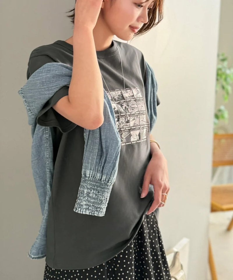 Classical Elf　【接触冷感機能付き】ただのTシャツじゃ、終わらない。フィルムネガフォトプリント×ラクガキ刺繍Tシャツ（半袖）商品画像-27