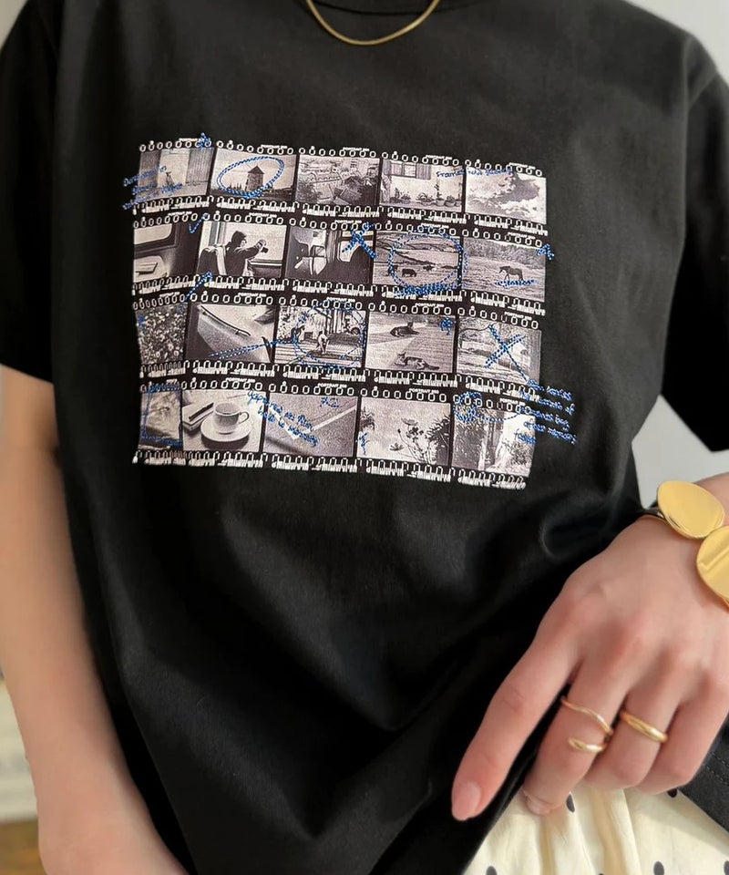 Classical Elf　【接触冷感機能付き】ただのTシャツじゃ、終わらない。フィルムネガフォトプリント×ラクガキ刺繍Tシャツ（半袖）商品画像-31