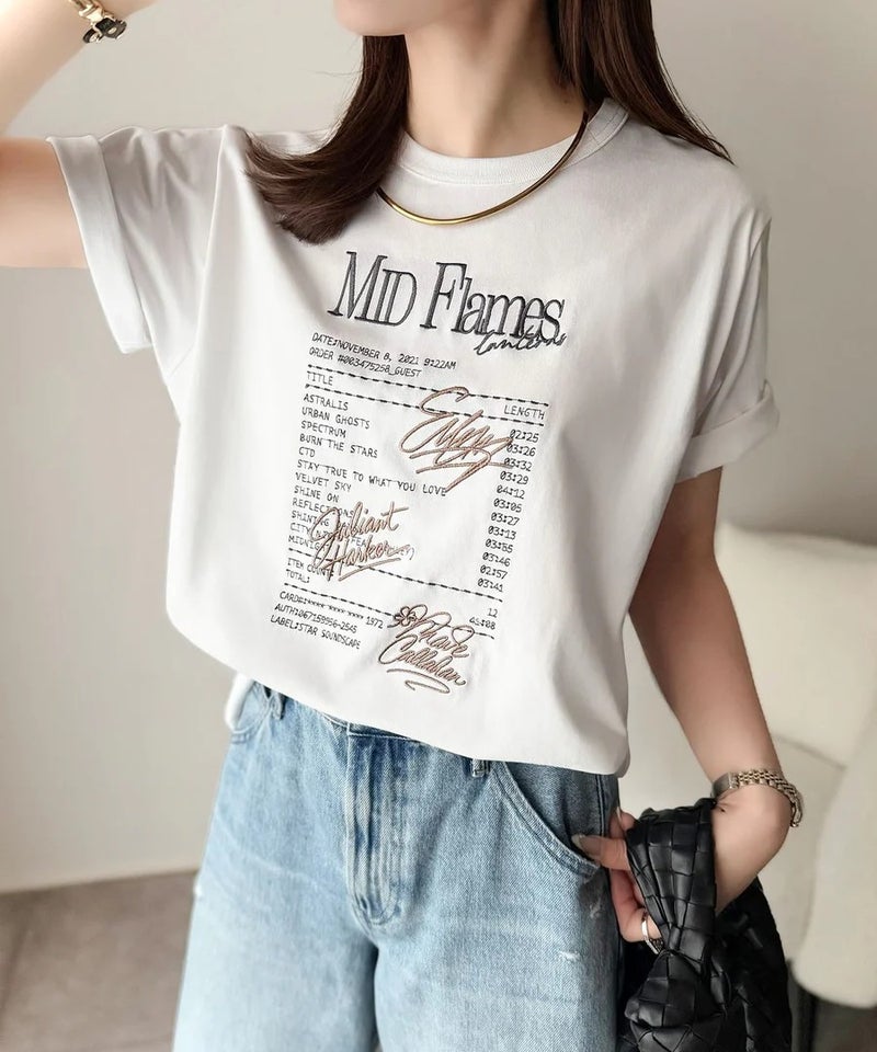 Classical Elf 【接触冷感機能付き】遊びゴコロをくすぐる。筆記体サイン調ロゴ刺繍Tシャツ(半袖)商品画像-10