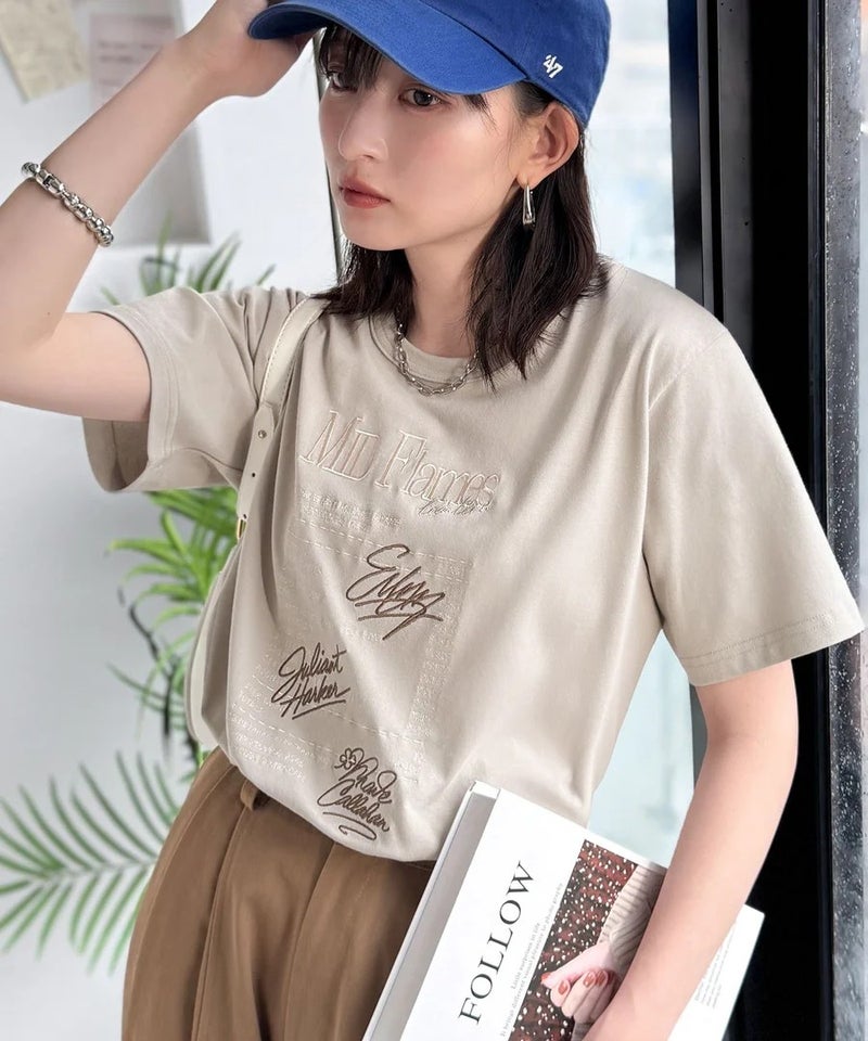 Classical Elf 【接触冷感機能付き】遊びゴコロをくすぐる。筆記体サイン調ロゴ刺繍Tシャツ(半袖)商品画像-31