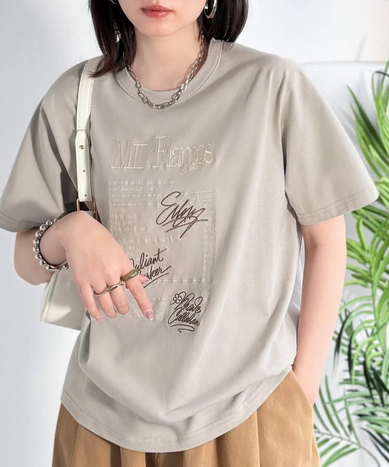 Classical Elf　【接触冷感機能付き】遊びゴコロをくすぐる。筆記体サイン調ロゴ刺繍Tシャツ（半袖）商品画像-33