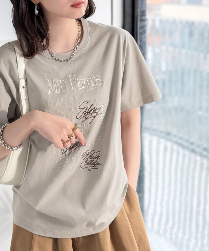 Classical Elf 【接触冷感機能付き】遊びゴコロをくすぐる。筆記体サイン調ロゴ刺繍Tシャツ(半袖)商品画像-34