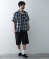 Real Standard  オンブレチェック 半袖オープンカラーシャツ メンズ商品サムネイル-10