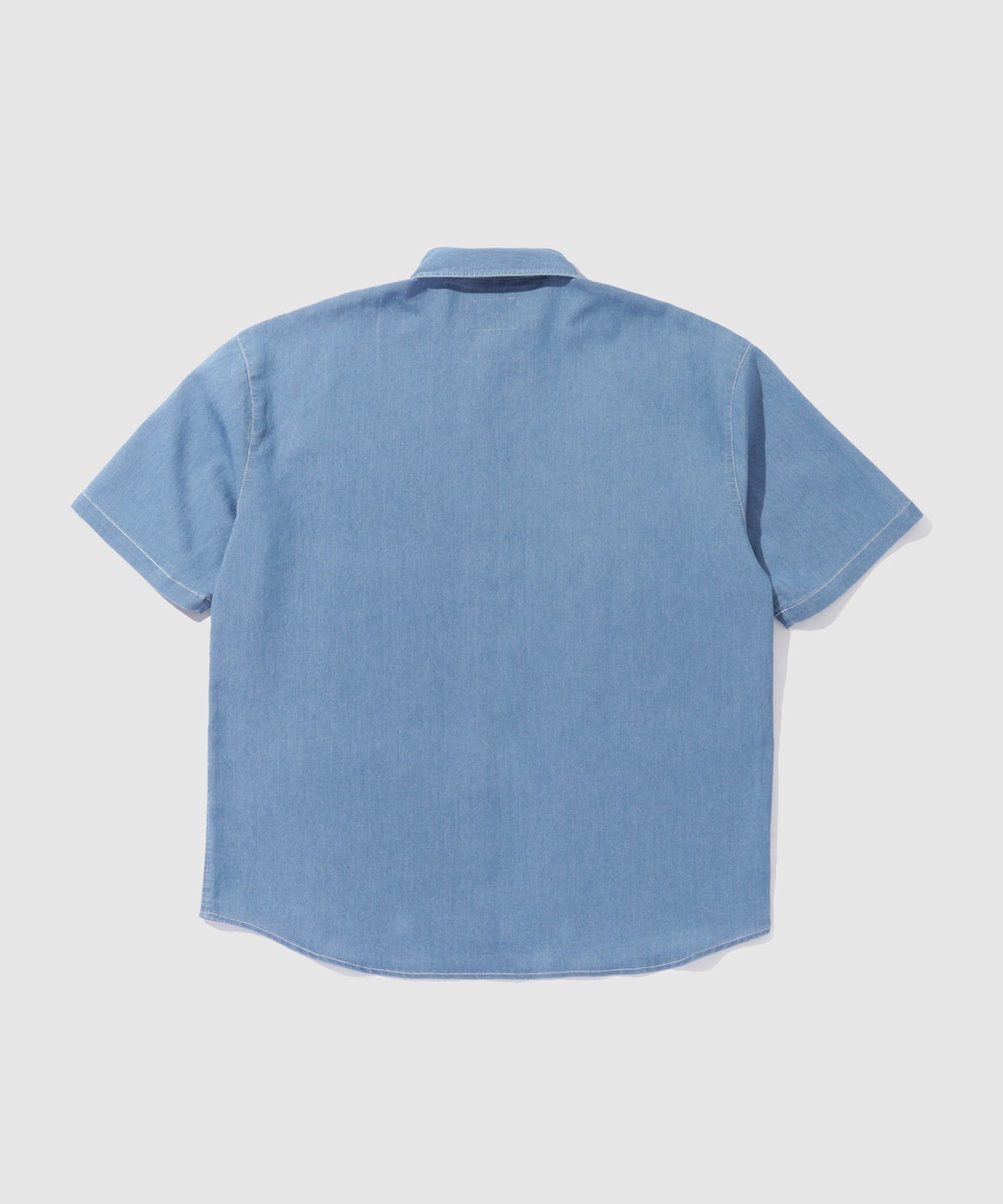 NAVY ブリーズデニム 半袖レギュラーカラーシャツ メンズ