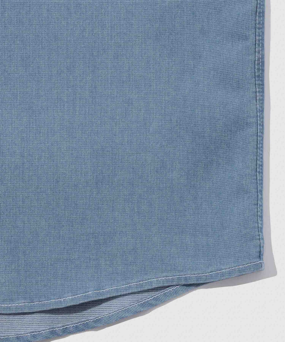 NAVY ブリーズデニム 半袖レギュラーカラーシャツ メンズ