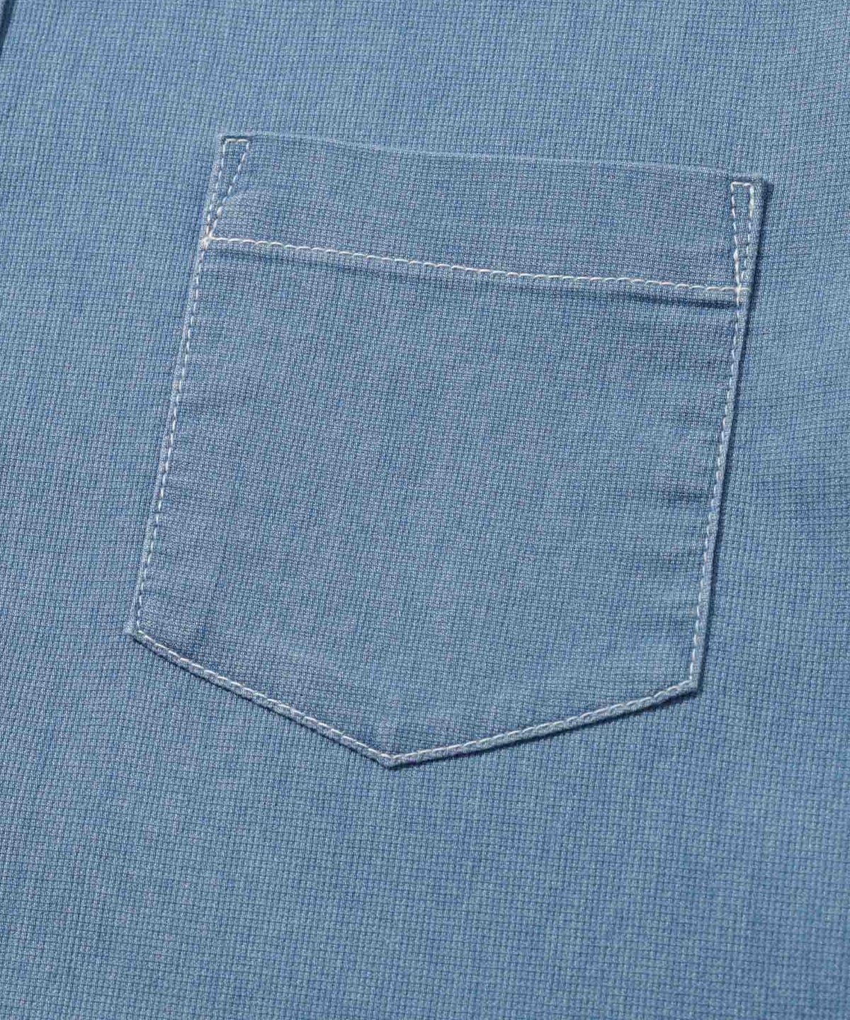 NAVY ブリーズデニム 半袖レギュラーカラーシャツ メンズ
