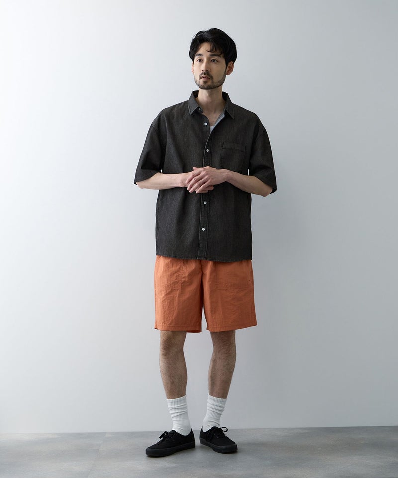 NAVY ブリーズデニム 半袖レギュラーカラーシャツ メンズ商品画像-13
