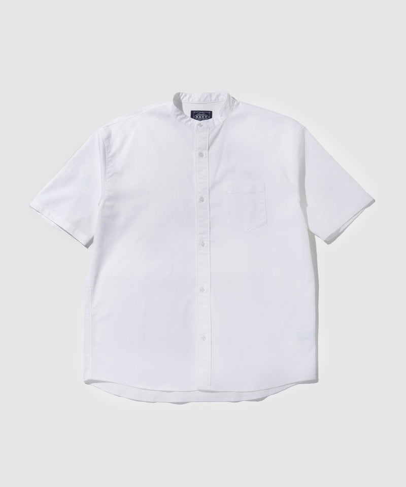 NAVY ブリーズデニム 半袖バンドカラーシャツ メンズ商品画像-2