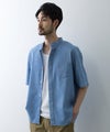 NAVY  ブリーズデニム 半袖バンドカラーシャツ メンズ商品サムネイル-5