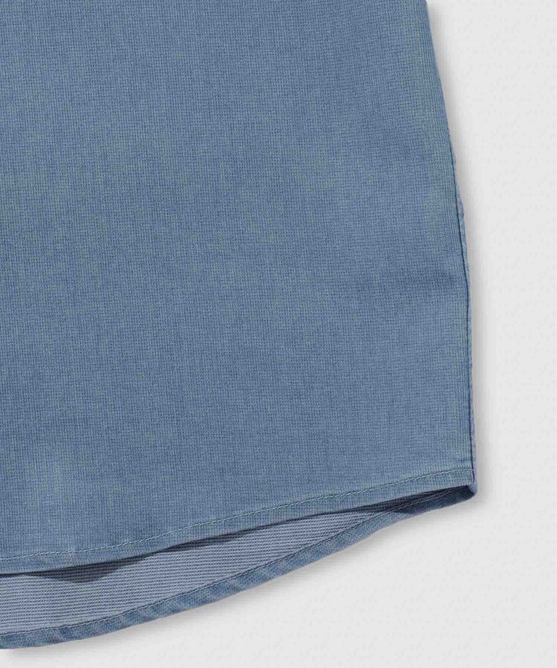 NAVY ブリーズデニム 半袖バンドカラーシャツ メンズ商品画像-7