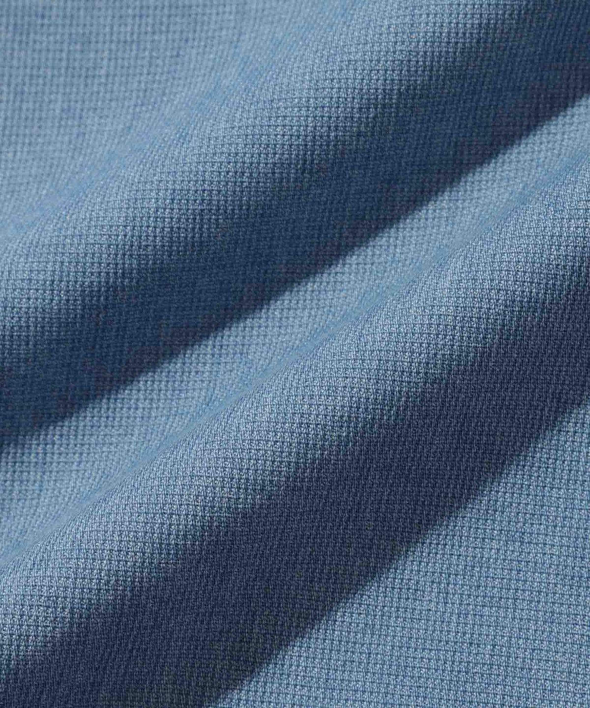 NAVY ブリーズデニム 半袖バンドカラーシャツ メンズ