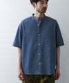 NAVY  ブリーズデニム 半袖バンドカラーシャツ メンズ商品サムネイル-11