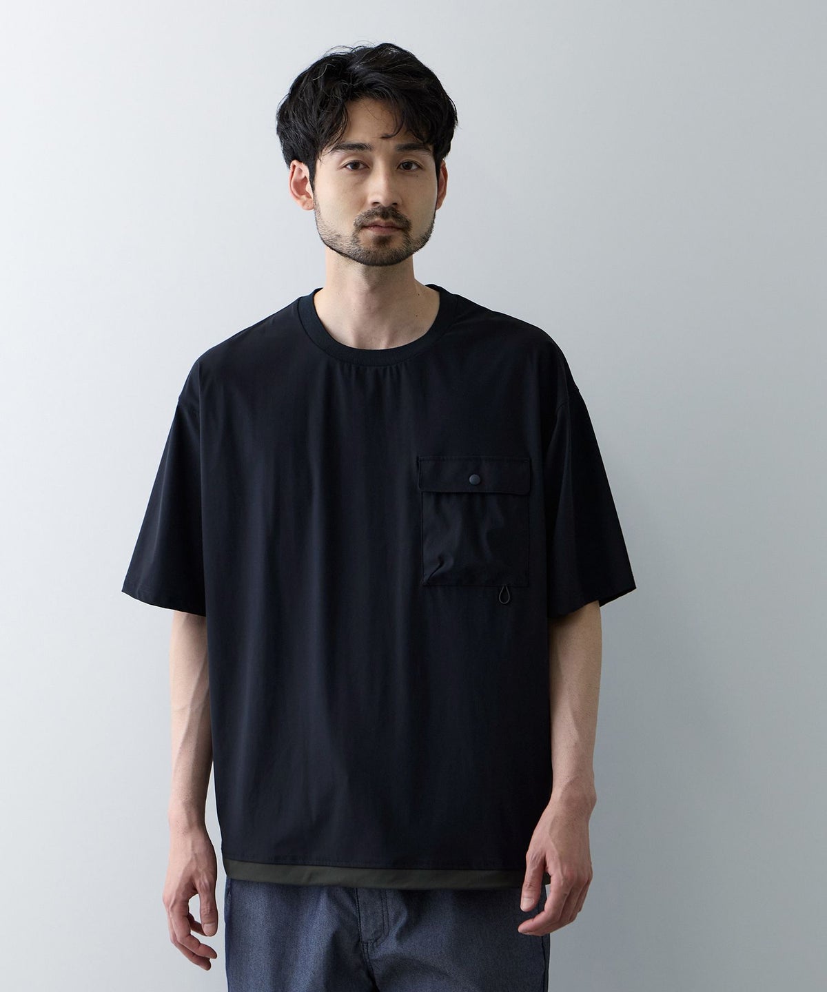 NAVY SARARI 極冷 Tシャツ メンズ メール便 対応商品