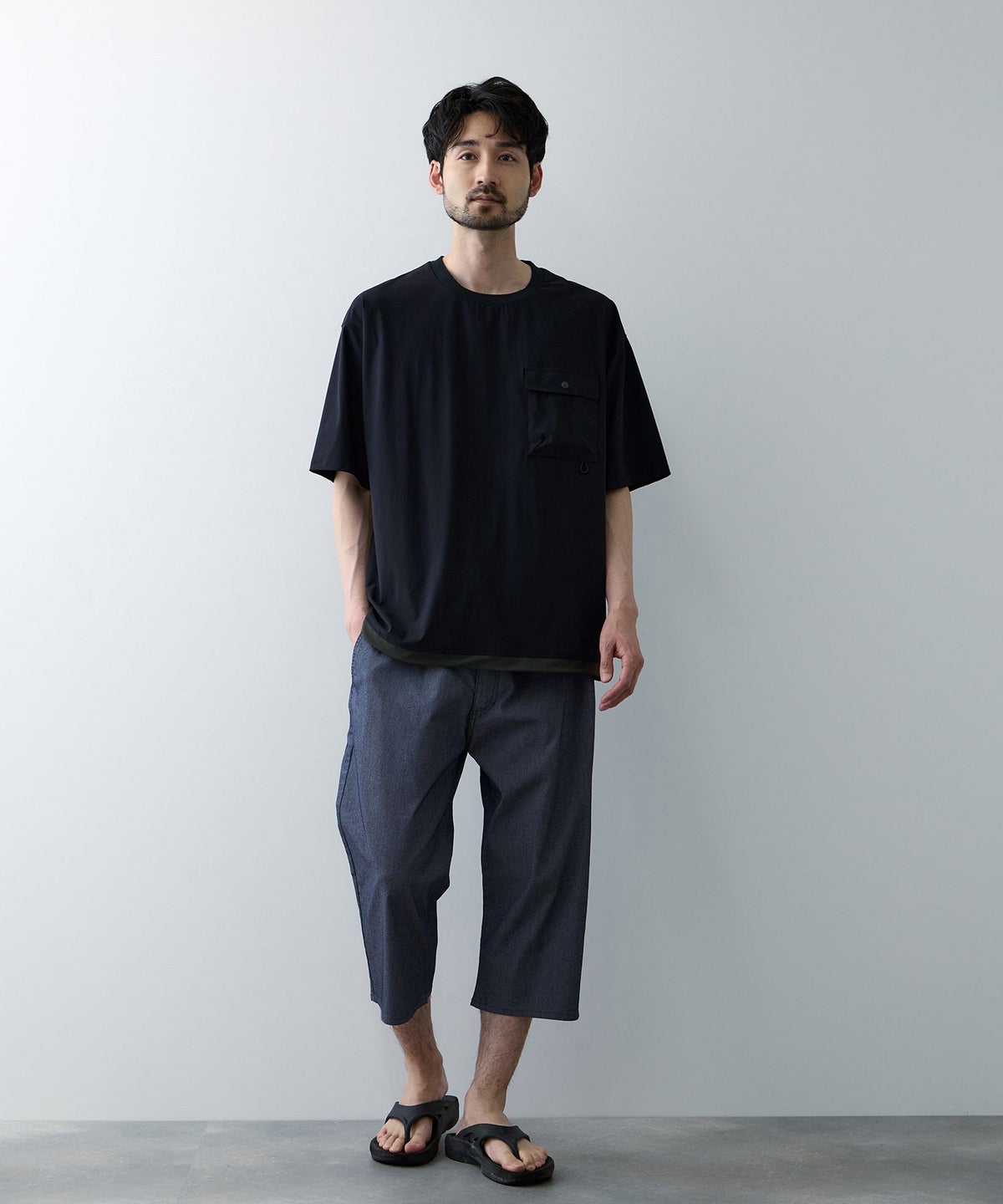 NAVY SARARI 極冷 Tシャツ メンズ メール便 対応商品
