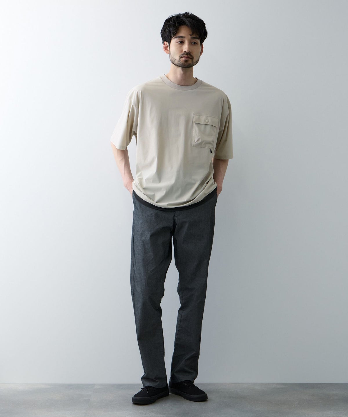 NAVY SARARI 極冷 Tシャツ メンズ メール便 対応商品
