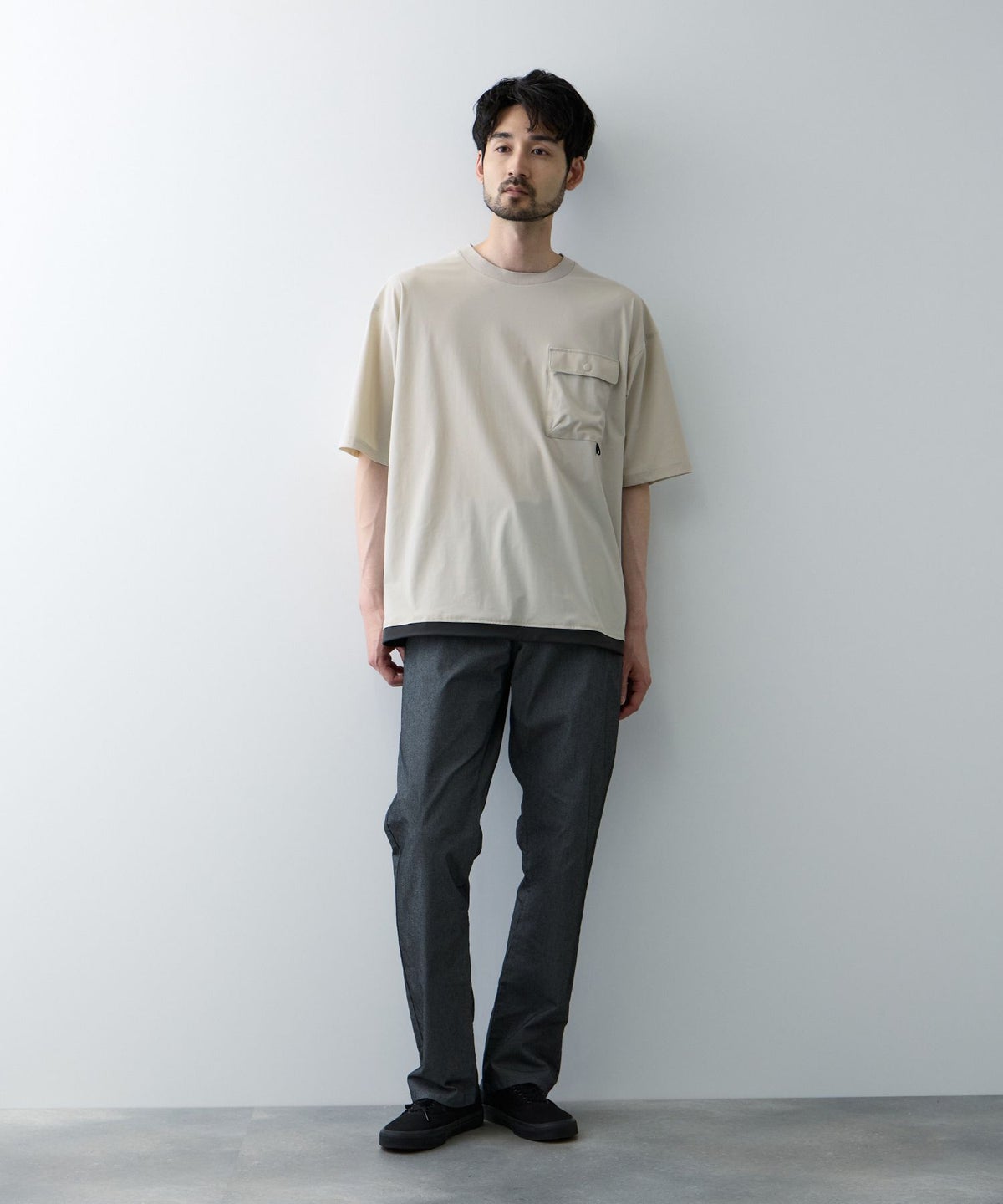 NAVY SARARI 極冷 Tシャツ メンズ メール便 対応商品