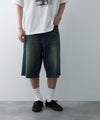 NAVY  毎日はきたくなるデニム「マイデニ」 ストレッチデニム 5ポケット ワイドショートパンツ メンズ商品サムネイル-3