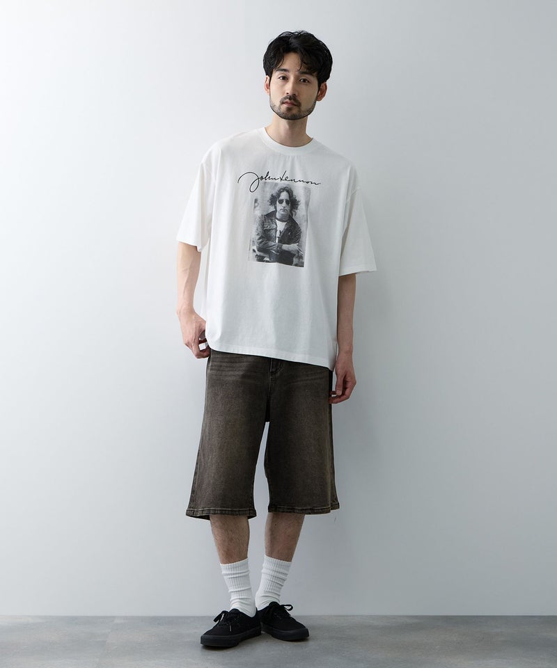 NAVY 毎日はきたくなるデニム「マイデニ」 ストレッチデニム 5ポケット ワイドショートパンツ メンズ商品画像-4
