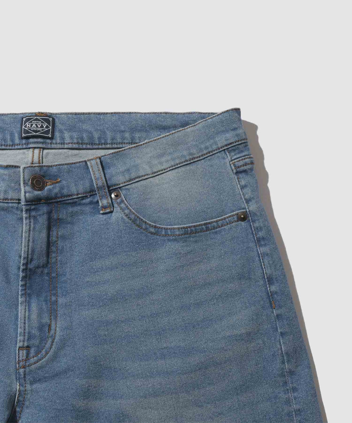 NAVY 毎日はきたくなるデニム「マイデニ」 ストレッチデニム ショートパンツ メンズ