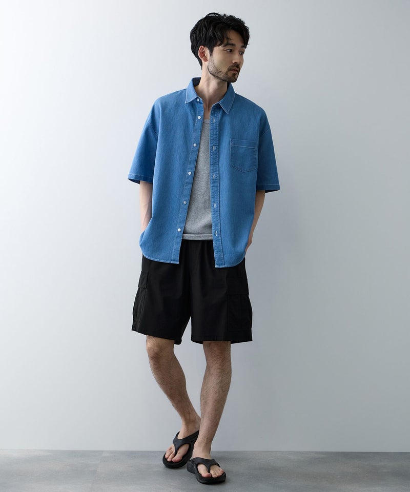NAVY SARARI 極冷 カーゴショートパンツ メンズ商品画像-6