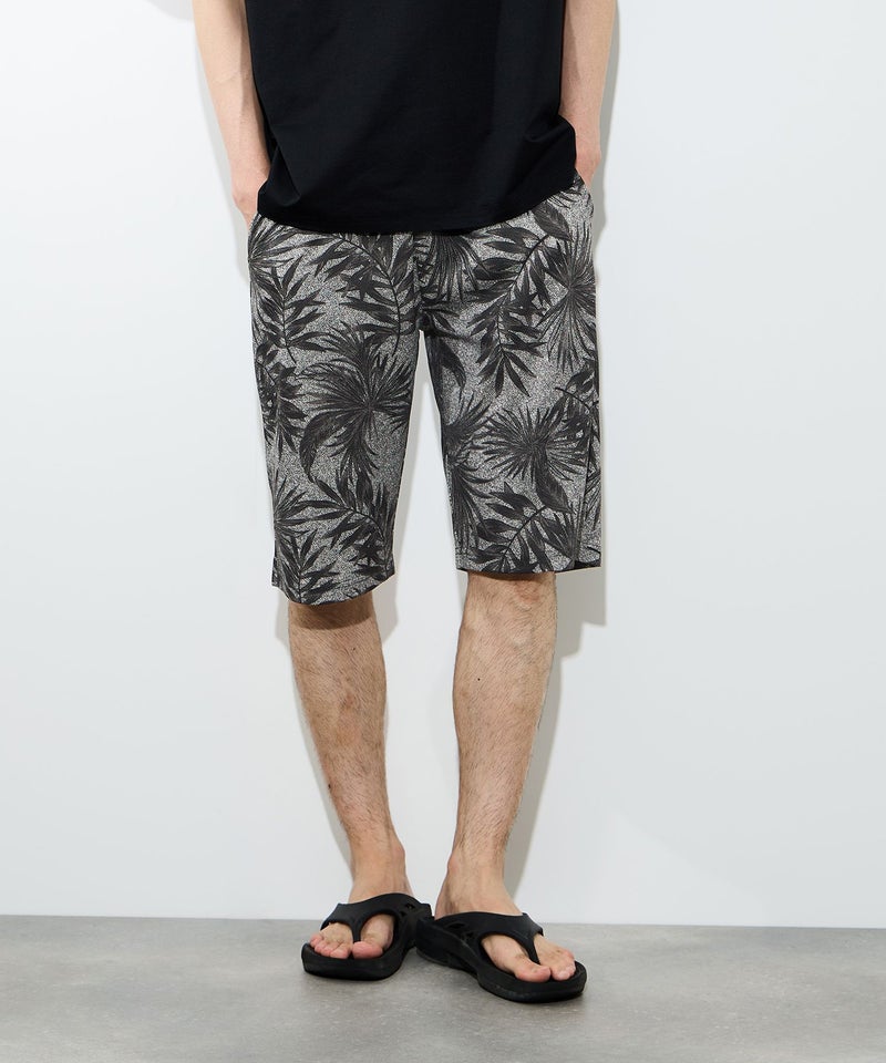 [期間限定価格]NAVY  SARARI ハニカムメッシュ 総柄プリント ショートパンツ メンズ商品画像-1