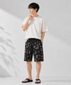 [期間限定価格]NAVY  SARARI ハニカムメッシュ 総柄プリント ショートパンツ メンズ商品サムネイル-8