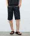 [期間限定価格]NAVY  SARARI ハニカムメッシュ モノトーン総柄 ショートパンツ メンズ商品サムネイル-1